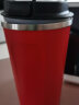 SIMELO施美乐印象京都车载杯510ML咖啡杯304不锈钢保温随行水杯摩卡红 实拍图