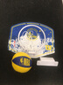 威爾勝（Wilson）官方NBA球隊隊徽家用迷你訓練勇士壁掛式小籃板籃筐 WTBA1302GOL-勇士 曬單實(shí)拍圖