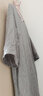 無(wú)印良品 MUJI 女式 法國亞麻水洗 七分袖連衣裙 412688 BCL06C1S 灰色 S 曬單實(shí)拍圖