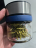 塔馳密司（TOUCH MISS）雙層玻璃杯男士透明大容量杯子喝水杯便攜車載茶水分離杯泡茶杯 藍(lán)色520ml 曬單實(shí)拍圖