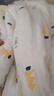 wua.wua嬰兒衣服秋冬季棉衣寶寶睡衣長袖厚棉睡袋兒童護(hù)肚防踢被保暖睡袍 黃小熊-厚棉款 110 曬單實拍圖