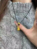 悠萊999足金蘋(píng)果吊墜黃金平安果轉(zhuǎn)運(yùn)珠掛墜鎖骨項(xiàng)鏈送女友圣誕節(jié)禮物 蘋(píng)果吊墜+字母+蠟皮繩約1.45-1.55g 曬單實(shí)拍圖