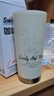 物物優(yōu)新款無縫雙飲保溫杯咖啡杯高顏值男生女生禮品水杯 蘭玲花奶霜白-陶瓷內(nèi)膽  500ml 下單送杯刷 曬單實拍圖