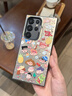 米弗希 適用三星S24+手機殼防摔s23ultra磨砂galaxy22相機合影小怪獸s23plus卡通可愛彩銀保護套男女 【滿屏蠟筆小新】灰黑色-彩銀IMD 三星Galaxy S24+ 曬單實拍圖