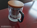 小雨點(diǎn)玻璃杯手柄泡茶玻璃水杯子商務(wù)辦公禮品咖啡花茶酒杯泡茶杯 BOSS茶杯三件套 曬單實(shí)拍圖