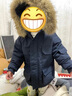 迪士尼（Disney）兒童冬季羽絨棉服夾棉加厚防水派克服洋氣時(shí)尚可拆卸毛領(lǐng)一件過(guò)冬 藏青加絨加厚派克服 120 曬單實(shí)拍圖