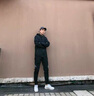 NASA RHUDE 春季夾克男春秋男裝外套男衣服潮流春秋裝男士棒球服男生工裝外 黑色 XL (推薦體重120-140斤) 曬單實拍圖