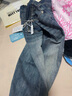 新百倫高端牛仔褲男修身彈力直筒休閑百搭潮牌春秋新款韓版九分褲子男 復古藍【九分】 33 【建議155-165斤】 曬單實(shí)拍圖