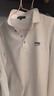 JEEP SPIRIT吉普長(cháng)袖T恤男秋冬季男裝翻領(lǐng)打底衫韓版上衣服 白色 XL 曬單實(shí)拍圖