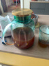 半物生活 涼水壺冷水壺大容量涼水杯玻璃水壺耐高溫玻璃杯家用輕奢果汁壺花茶壺扎壺涼白開(kāi)水壺晾水壺茶壺 漸變壺1.8L單壺 曬單實(shí)拍圖