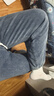 頂峰保羅（Dingfengbaoluo）美式牛仔褲男生冬季加絨直筒褲子寬松休閑闊腿長(cháng)褲DFK24復古藍3XL 曬單實(shí)拍圖