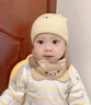 MINI TUTUYA嬰兒圍脖秋冬款嬰幼兒圍巾男寶寶女兒童擋風(fēng)冬季護頸脖套防風(fēng)保暖 字母動(dòng)物-棕色 44*20cm（均碼/建議年齡0-8歲） 曬單實(shí)拍圖