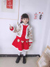 寧悠小孩過年衣服女孩女童拜年服冬款新年衣服兒童中國風童裝加厚唐裝 紅色_加厚加棉 配頭飾和眉心貼 120 曬單實拍圖