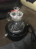 沉弗玻璃蒸茶壺耐熱玻璃黑茶蒸茶壺蒸汽壺加厚全玻璃煮茶器茶玻璃 木紋電陶爐黑色+蒸茶壺A款 1100ml 曬單實(shí)拍圖