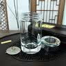 enslife安享原石原礦水晶杯密封銀黑鉆面男士泡茶杯辦公杯車載泡茶杯高端 200毫升【經典款式】 曬單實拍圖