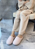 內(nèi)泊【超舒服】羊毛拖鞋男士泰國乳膠家居防滑保暖棉拖鞋女款情侶冬季 櫻草粉-無跟 正碼 37-38 正碼 曬單實(shí)拍圖