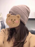 恒源祥100純羊毛針織帽子圍巾女冬季款百搭圍脖保暖禮物防寒套裝送禮盒 蝦色[帽子+圍巾] 曬單實(shí)拍圖