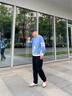 花花公子（PLAYBOY）衛(wèi)衣男春秋新款男士青年寬松長(zhǎng)袖涂鴉男裝街頭卡通動(dòng)漫百搭上衣服 霧霾藍(lán)常規(guī)款 XL 曬單實(shí)拍圖