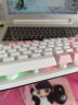 银雕(YINDIAO) K500键盘彩包升级版 机械手感 游戏背光电竞办公 USB外接键盘 全尺寸 白粉双拼混光有线键盘 实拍图