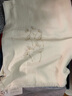 NMT山羊絨圍巾女金線刺繡手工燙鉆蒲公英裝飾簡約純色披肩日系冬披巾 梔子白 自用裝 曬單實拍圖