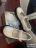 達芙妮瑪麗珍鞋女厚底學(xué)院洛麗塔女鞋粗跟皮鞋jk單鞋女4622404008米色35 曬單實(shí)拍圖