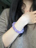 浪漫愛(ài)情冰種薰衣草紫水晶手鏈淺紫色透體奶油體紫玉手串原礦串珠 薰衣草紫水晶9~10mm 16cm 曬單實(shí)拍圖