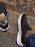 斯凱奇（Skechers）秋冬男休閑鞋一腳蹬易穿脫樂(lè )福鞋軟底舒適軟底健步鞋豆豆鞋210808 黑色/BLK 41 曬單實(shí)拍圖