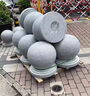 南暖廣場(chǎng)路障擋車(chē)石球圓球花崗巖石墩子攔車(chē)石頭球大理石阻車(chē)石材石礅 芝麻灰直徑20cm不 曬單實(shí)拍圖
