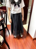 UKMR學(xué)院風(fēng)中小學(xué)生12-15-18歲夏季女生短袖上衣網(wǎng)紗半身裙連衣裙套裝 蝴蝶白色T恤+蝴蝶結(jié)網(wǎng)紗裙 M 建議80-95斤 曬單實拍圖