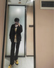 安初夏夾克外套男士休閑套裝春秋季新款一套衣服男裝潮流搭配寬松兩件套 TOP1黑色兩件套 XL 【推薦125-145斤】 曬單實(shí)拍圖