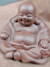 承韻尚樽紫砂茶寵彌勒佛擺件小和尚變色可養(yǎng)配件茶道茶幾個性創(chuàng)意茶藝茶玩 布袋彌勒佛紫泥 曬單實(shí)拍圖