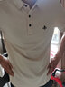 ORRDT澳林丹頓輕奢男士POLO衫夏季商務(wù)休閑男高端短袖t恤蜜蜂刺繡 卡其色 46 (S) 曬單實拍圖