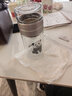 CUP MYSTERY玻璃茶杯小熊貓泡茶杯子辦公室便攜男戶(hù)外杯雙層茶水分離杯水杯 熊貓滾滾 曬單實(shí)拍圖