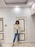 YUEXUNZI秋冬季新款女裝短外套潮仿羊羔絨短款小個(gè)子韓版加厚保暖毛絨衣服 杏色 S 曬單實(shí)拍圖