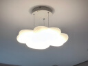 雷士（NVC）简约奶油原木法式泡芙灯罩客厅智能舒适光100W吊灯WHDD100F/G-05 实拍图