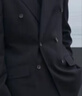 杰帝梵（J.D.V）男裝戧駁領雙排扣通勤正裝西裝結婚新郎伴郎服禮服西服外套 黑色 L 180/100B(03) 曬單實拍圖