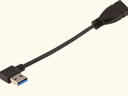 CableCCUSB 3.0公對(duì)公彎頭高速usb3.0延長(zhǎng)線usb90度延長(zhǎng)線USB連接線USB公對(duì)母轉(zhuǎn)接線傳輸線 公對(duì)母左彎頭 0.15m 曬單實(shí)拍圖