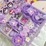 愛(ài)情羅曼飾美樂(lè )蒂女孩生日禮物皮筋發(fā)夾發(fā)卡發(fā)飾套裝禮盒兒童玩具發(fā)圈首飾盒 庫洛米高端紫色禮盒 曬單實(shí)拍圖