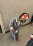 巴拉巴拉童裝女童連衣裙兒童學(xué)院百褶撞色針織裙秋冬時(shí)尚繡花裙子 灰色調00422 130 曬單實(shí)拍圖