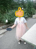 艾諾輪兒童漢服女童夏季短袖夏天5-13歲中小學生連衣裙仙氣古風兒童中式古裝公主裙女孩學生洋氣童裝春秋 粉藍+短袖漢服 150(適合身高140-150CM) 曬單實拍圖