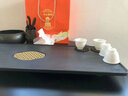 源韻烏金石茶盤天然整塊石頭茶臺家用茶盤套裝全自動(dòng)上水茶臺帶燒水壺 50*25*3(如意款式2) 曬單實(shí)拍圖