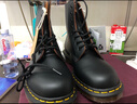 馬?。―R.MARTENS）Vintage 1460英產(chǎn)夏季經(jīng)典舒適百搭黑色中幫馬丁靴 黑色 41 曬單實(shí)拍圖