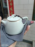 青澹汝窯茶壺天青色全手工景德鎮(zhèn)瓷器石瓢壺 石瓢壺 不開片 150ml 曬單實拍圖