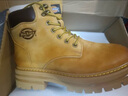 Dickies馬丁靴女靴子秋冬潮流百搭大黃靴男女工裝鞋時(shí)尚短靴厚底增高鞋子 57土黃色 36 曬單實(shí)拍圖