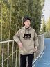 唐獅春秋冬裝新款連帽衛衣女加絨簡(jiǎn)約WP 抹茶綠 L 曬單實(shí)拍圖