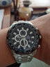 卡西歐(CASIO)手表 EDIFICE系列男士鋼帶石英腕表 黑盤(pán)鋼帶 EF-539D-1A 曬單實(shí)拍圖
