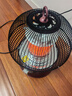 駱駝鳥籠式取暖器小型桌下電火盆家用辦公室大面積電暖器電暖氣取暖烤火爐臺式 碳晶盤1000W+防燙植絨款無極+高36cm2米線 曬單實拍圖