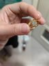兆亮黃金戒指女款麻花金戒指足金硬金復(fù)古高級(jí)感戒指 送女友生日禮物 0.4-0.5克（15圈號(hào)） 曬單實(shí)拍圖