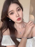 BJYL海洋之心項(xiàng)鏈女士手鏈套裝小眾時(shí)尚首飾品情人節(jié)生日禮物送女朋友 項(xiàng)鏈+手鏈【蝴蝶禮盒】 曬單實(shí)拍圖