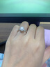 喜鉆摩天輪鉆戒女鉑金群鑲克拉效果鉆石戒指求婚結婚戒指生日禮物 鉑金共87分FG色（50+37） 曬單實拍圖